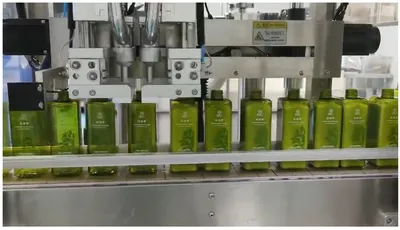High Capacity Stainless Steel Cylinder Liquid Double - Head Filling and Capping Machine