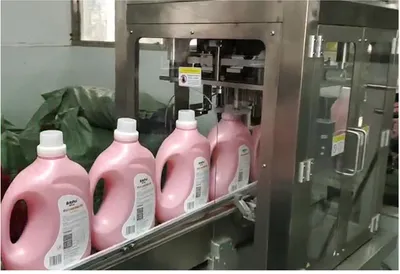 High Precision Double-Head High Speed Double Screw Cap Laundry Detergent Liquid Filling Machine