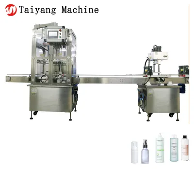 High Precision, Low Error Cosmetic Liquid Six-Head Filling Screwing Machine Line