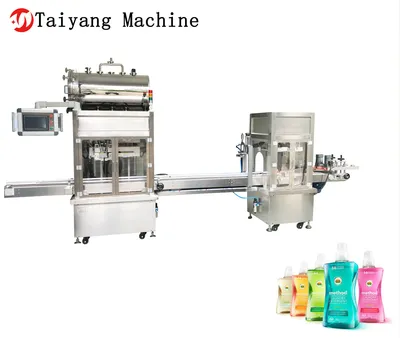 High Quality High Speed Double - Head Washing Liquid Bottling Machine