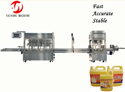 High Quality PLC Control System Controls Bottle Filling Capping and Labeling Machine