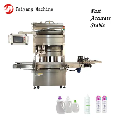High Quality and Precision Double-Head Laundry Detergent Liquid Filling Machine.