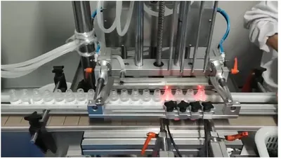 Integral Makeup Remover Six Head Water Filling Machine