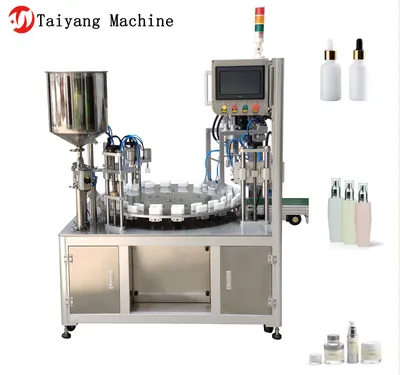 Multi-Function Full Automatic Liquid Double - Head Rotary Filling and Twisting Machine