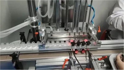 PLC Control System Controls High Speed Six Head Toner High Speed Filling Machine