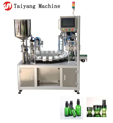 Rotating Disc Type High Precision and Low Error Double Head Essential Oil Filling Machine